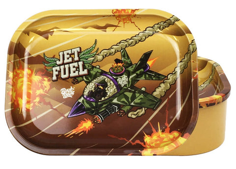Best Buds Tin Stash Box & Rolling Tray - Jet Fuel - Puff Puff Palace