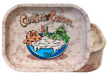 Best Buds Tin Stash Box & Rolling Tray - Cookies n Cream - Puff Puff Palace