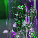 Black Leaf ''Arizona'' Glass Cactus Bong Green