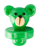 Black Leaf ''Bear'' Glass Carb Cap - Green