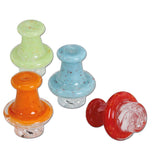 Black Leaf ''Spinner'' Glass Carb Cap - Orange - Puff Puff Palace