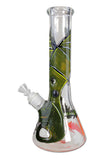 Black Leaf ''Dragon'' Hand Painted Flask Bong