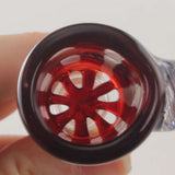 Black Leaf Herb Bowl With Integrated Screen Red
