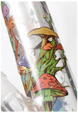 Black Leaf ''Mushrooms'' Cilinder Bong Clear - Puff Puff Palace