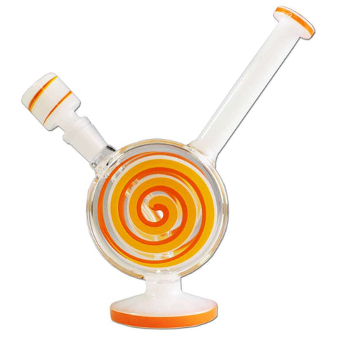 Black Leaf ''Spiral'' Small Retro Glass Bong
