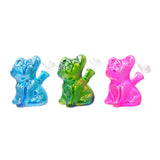 Black Sheep ''Frenchie'' Dog Glass Mini Bong - Blue
