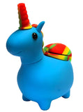 Black Sheep ''Rasta Unicorn'' Blue Silicone Pipe - Puff Puff Palace