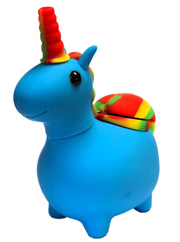 Black Sheep ''Rasta Unicorn'' Blue Silicone Pipe - Puff Puff Palace