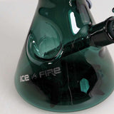 Blaze ''Fire/Ice'' Bong With Lighter Holder Blue