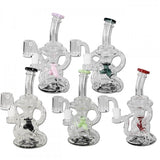 Blaze Dab Rig Recycler Bong Black