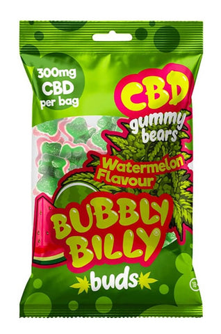 Bubbly Billy Buds CBD Gummy Bears 300mg - Watermelon