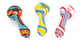 Calvo ''Thick Spoon'' Glass Smoking Pipe - Multicolour