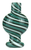Calvo ''Stripe'' Glass Carb Cap Green/White