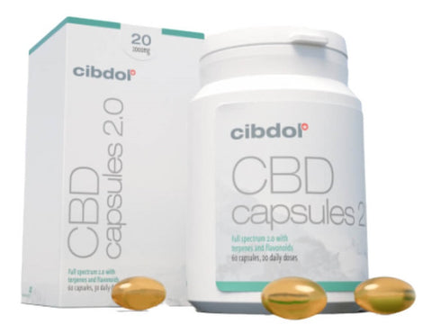 Cibdol Softgel Capsules 20% CBD 2000mg (60 capsules)