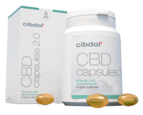 Cibdol Softgel Capsules 5% CBD 500mg (60 capsules)