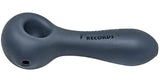 Death Row Records ''Sandblasted'' Small Glass Spoon Pipe Black