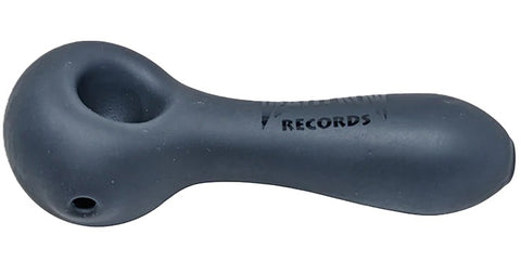 Death Row Records ''Sandblasted'' Small Glass Spoon Pipe Black