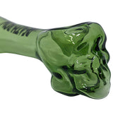 Death Row Records ''Skull'' Small Glass Smoking Pipe - White