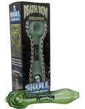 Death Row Records ''Skull'' Small Glass Smoking Pipe - Green