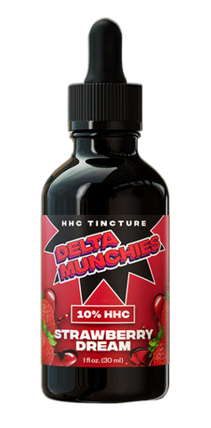 Delta Munchies HHC Oil Drops -  Strawberry Dream (3000mg) - Puff Puff Palace