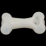 Dogg Lbs ''Dogg Bone'' Glass Spoon Pipe - White
