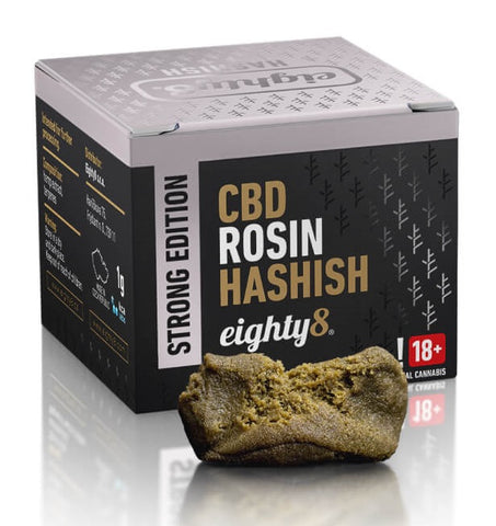 Eighty8 CBD Extract Rosin Hash 23.56% CBD 1g