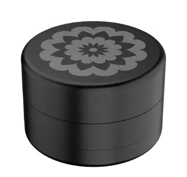 Flower Mill ''Next-Gen'' Metal Herb Grinder 52mm - Black