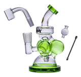 Goody Glass ''Atom'' Glass Mini Dab Rig Green