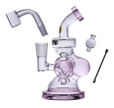 Goody Glass ''Atom'' Mini Glass Dab Rig Purple