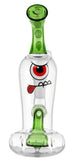 Hemper ''Candy Monster'' Glow In Dark Glass Bong Green
