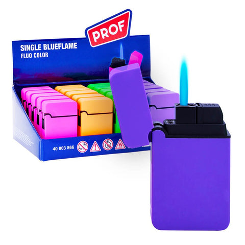Prof Windproof Blue Flame Lighter - Colour Mix