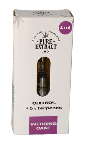 Pure Extract Pre-Filled 510 CBD Oil Cartridge - Wedding Cake