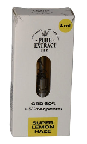 Pure Extract Pre-Filled 510 CBD Oil Cartridge - Super Lemon Haze