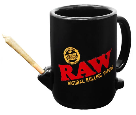 RAW ''Wake & Bake'' Coffee Mug With Joint Holder