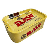 RAW ''Munchies'' Metal Storage Box With Rolling Tray - Puff Puff Palace