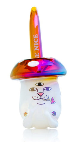 Hemper x RIPNDIP ''Enlightened Nermal'' Glass Sherlock Style Pipe