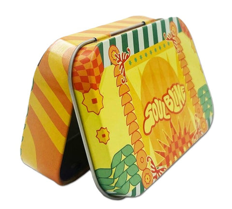 Soul Blime Metal Tin Storage/Stash Box - Yellow