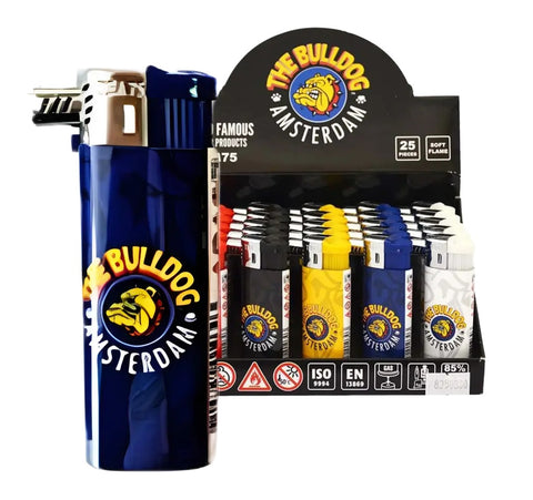 The Bulldog Windproof Soft Flame Lighter - Colour Mix