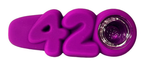 Urban Crew ''420 Purple'' Silicone Pipe - Puff Puff Palace