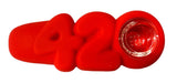 Uban Crew ''420 Red'' Silicone Pipe - Puff Puff Palace