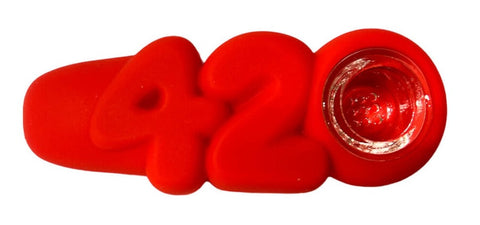 Uban Crew ''420 Red'' Silicone Pipe - Puff Puff Palace