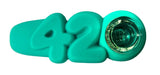 Urban Crew ''420 Turquoise'' Silicone Pipe - Puff Puff Palace