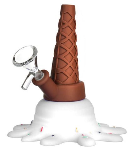 Urban Crew ''Ice Cream Splash'' White Bong - Puff Puff Palace