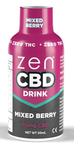 Zen CBD Drink 70mg - Mixed Berry