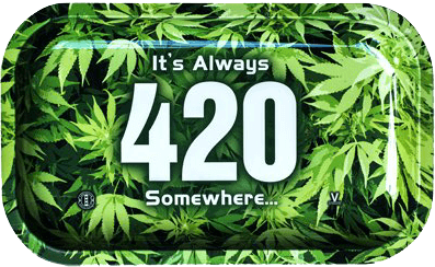 420 Metal Rolling Tray Large - Puff Puff Palace