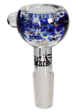 Blue Sprinkled Glass Bong Bowl - Puff Puff Palace