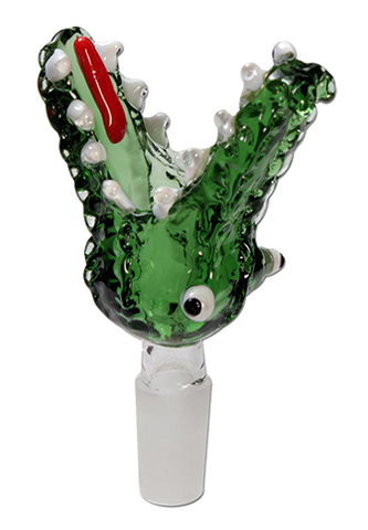 Crocodile Glass Bong Bowl - Puff Puff Palace