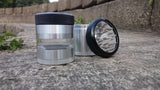 Kannastor Grey Mid Clear 4-part Grinder - Puff Puff Palace