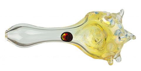 Red Eye "Spike" Glass Pipe - Puff Puff Palace