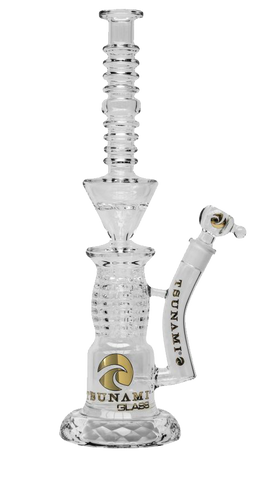 Tsunami Diamond Base Button Grenade Bong - Puff Puff Palace